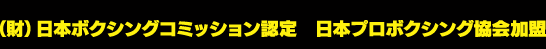 日本ボクシングコミッション認定,日本ボクシング協会連盟